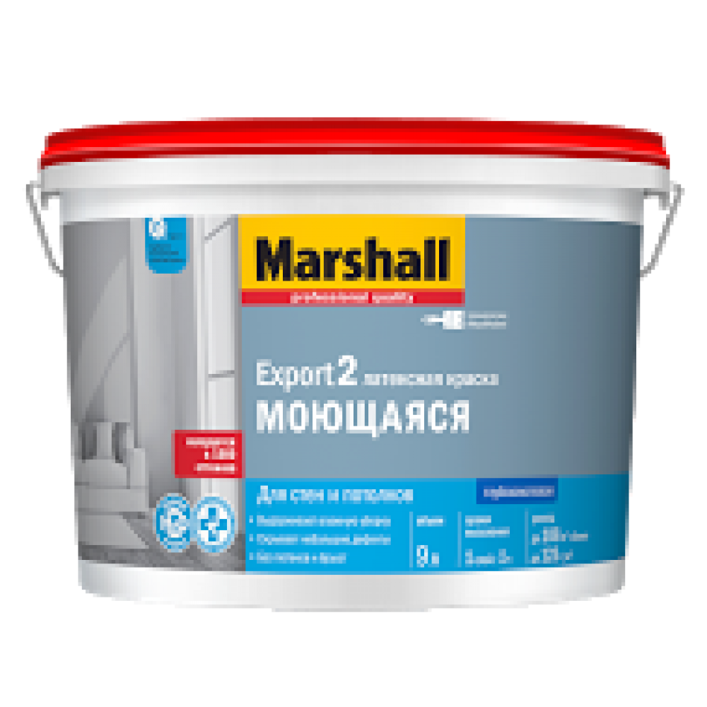 Marshall Export 2 / Маршал Экспорт 2 Глубокоматовая латексная краска для стен и потолков